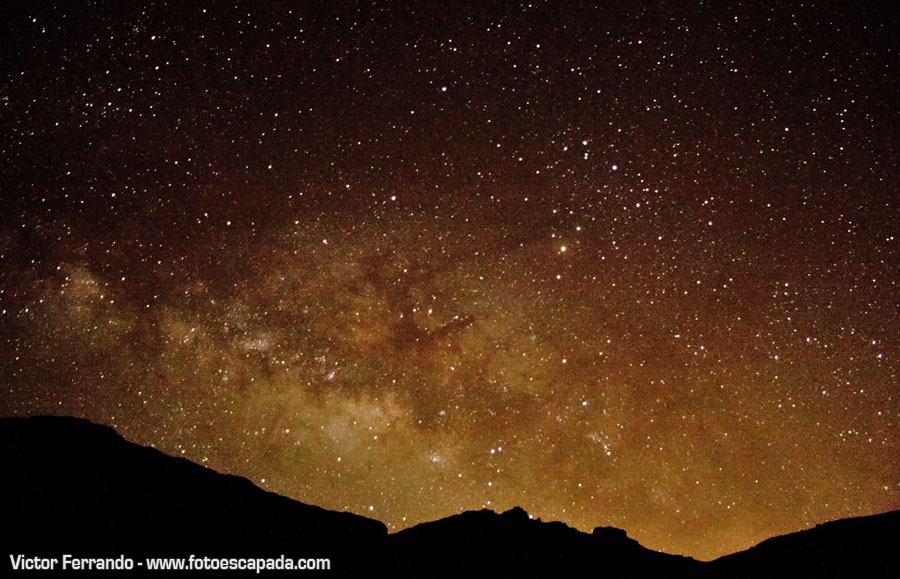 Observación de estrellas en el Parque Nacional del Teide Tenerife