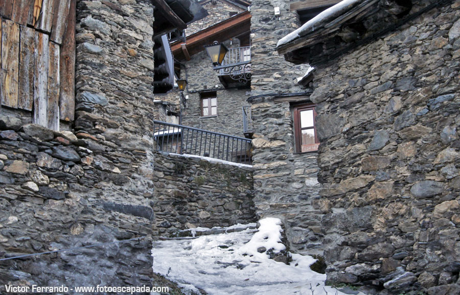 Calles nevadas en Andorra