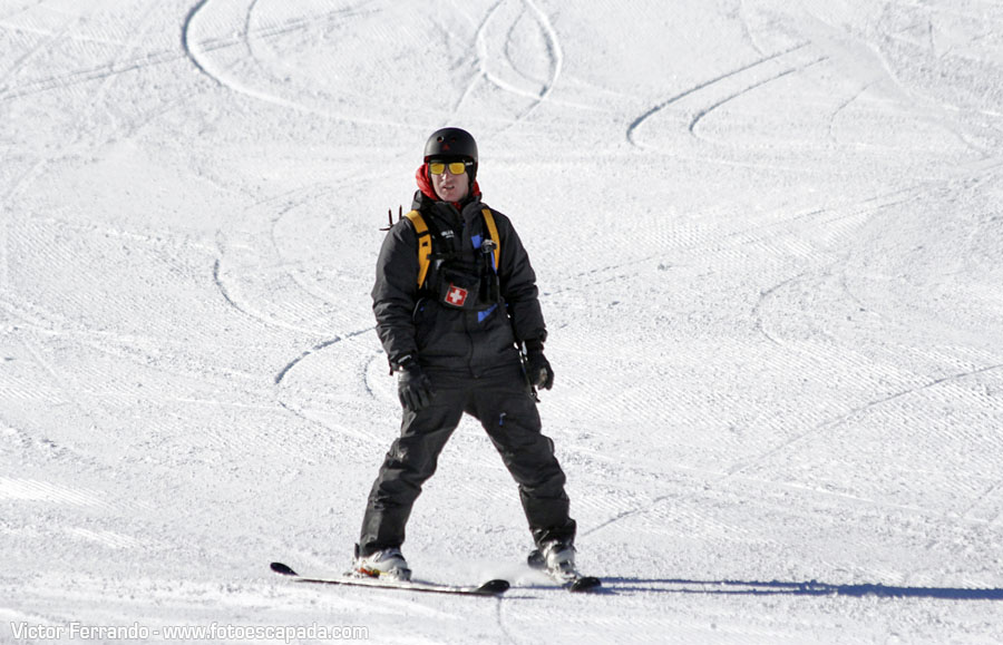 Esquiadores en Pas de la Casa Andorra
