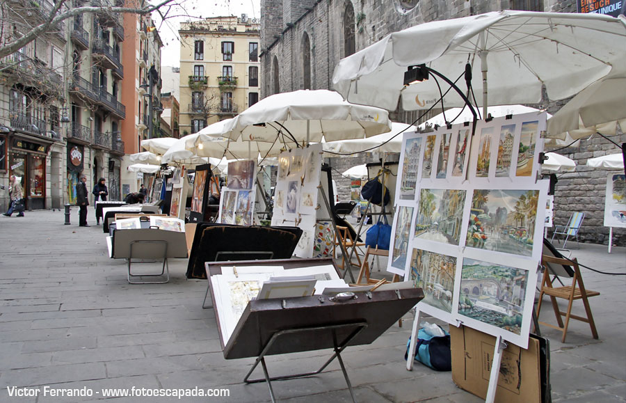 Plazas del Barrio Gotico Barcelona