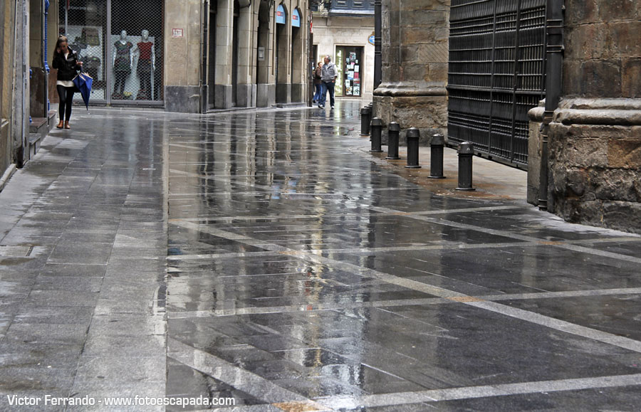 Fotografiando bajo la lluvia en Bilbao