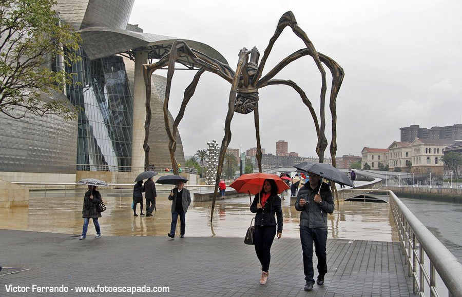 Fotografiando bajo la lluvia en Bilbao