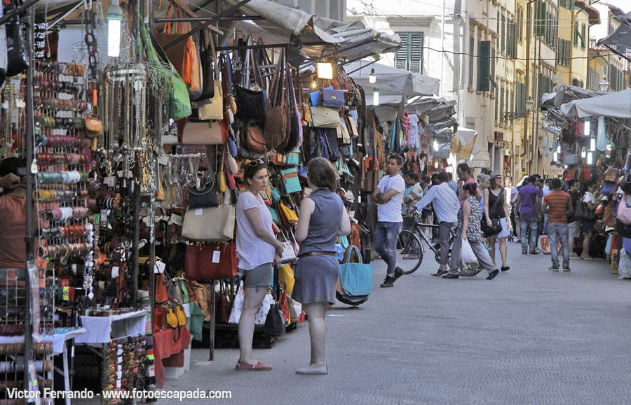 Calles cercanas al Mercado Central de Florencia