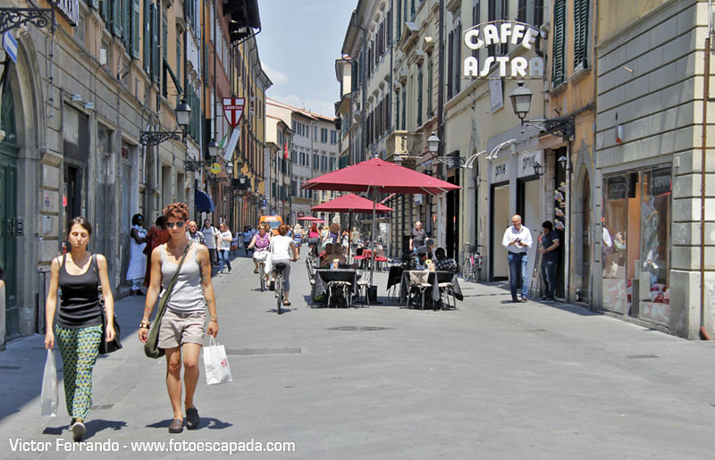 Calles peatonales de Pisa