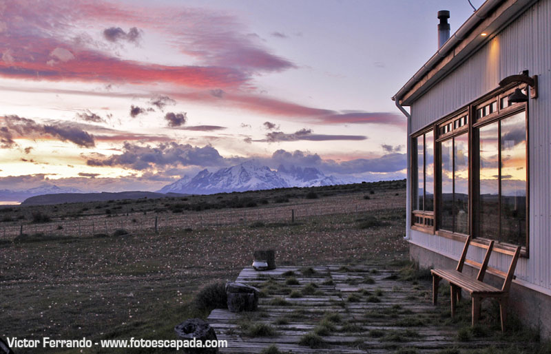 Puesta de sol Torres del Paine desde Cerro Guido